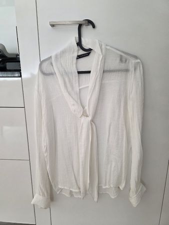 Zara Bluse weiss – Grösse S