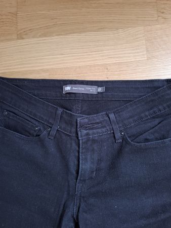 Schwarzi Levi's Jeans, Demi Curve, Gr. 27 - Top Zustand!