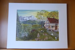 Appenzell - Lilly Langenegger im PP - 32 x 42 cm