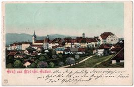 Gruss aus Wyl, gelaufen 1900