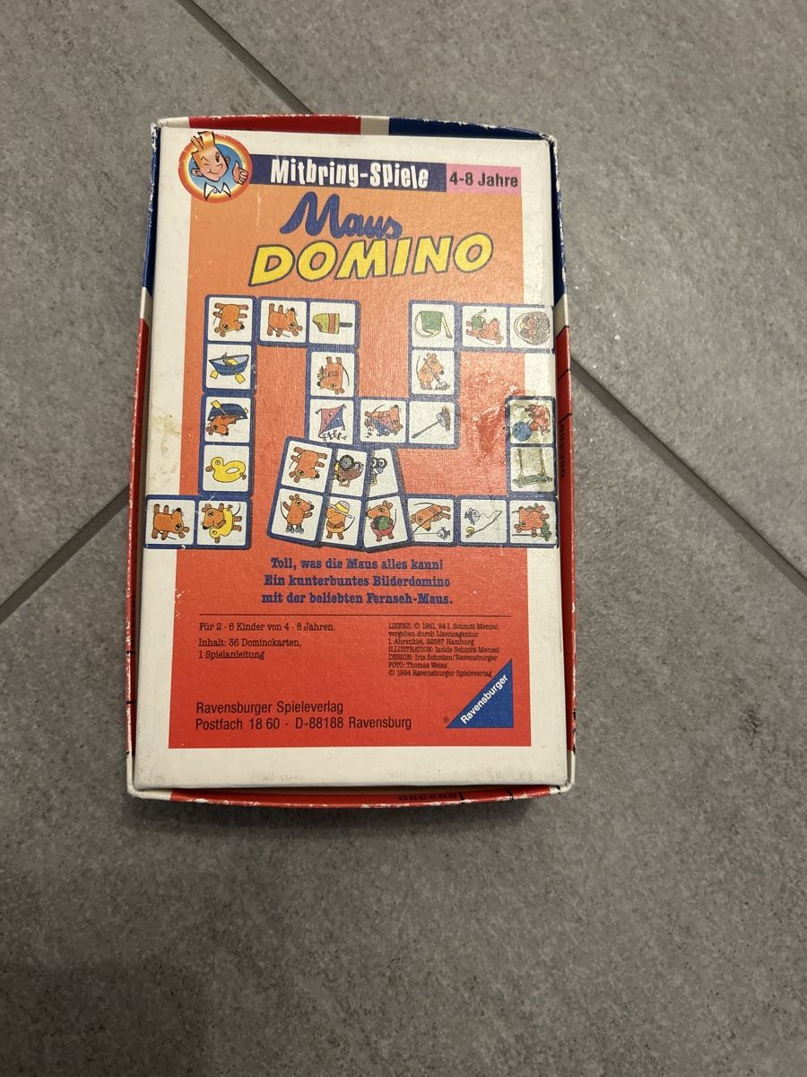 Ravensburger Giochi: Maus Domino Spiel – Usato da Derendingen venduto da Mel.A 1