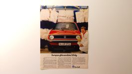VW / VOLKSWAGEN GOLF 1 - Werbung / Bilddokument / Reklame