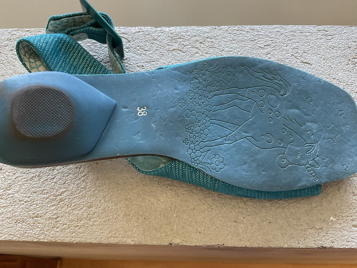 Scarpe da donna: Sandales d'été turquoise Irregular Choice, taille 38 – Usato da Villarepos venduto da Sglobule 8