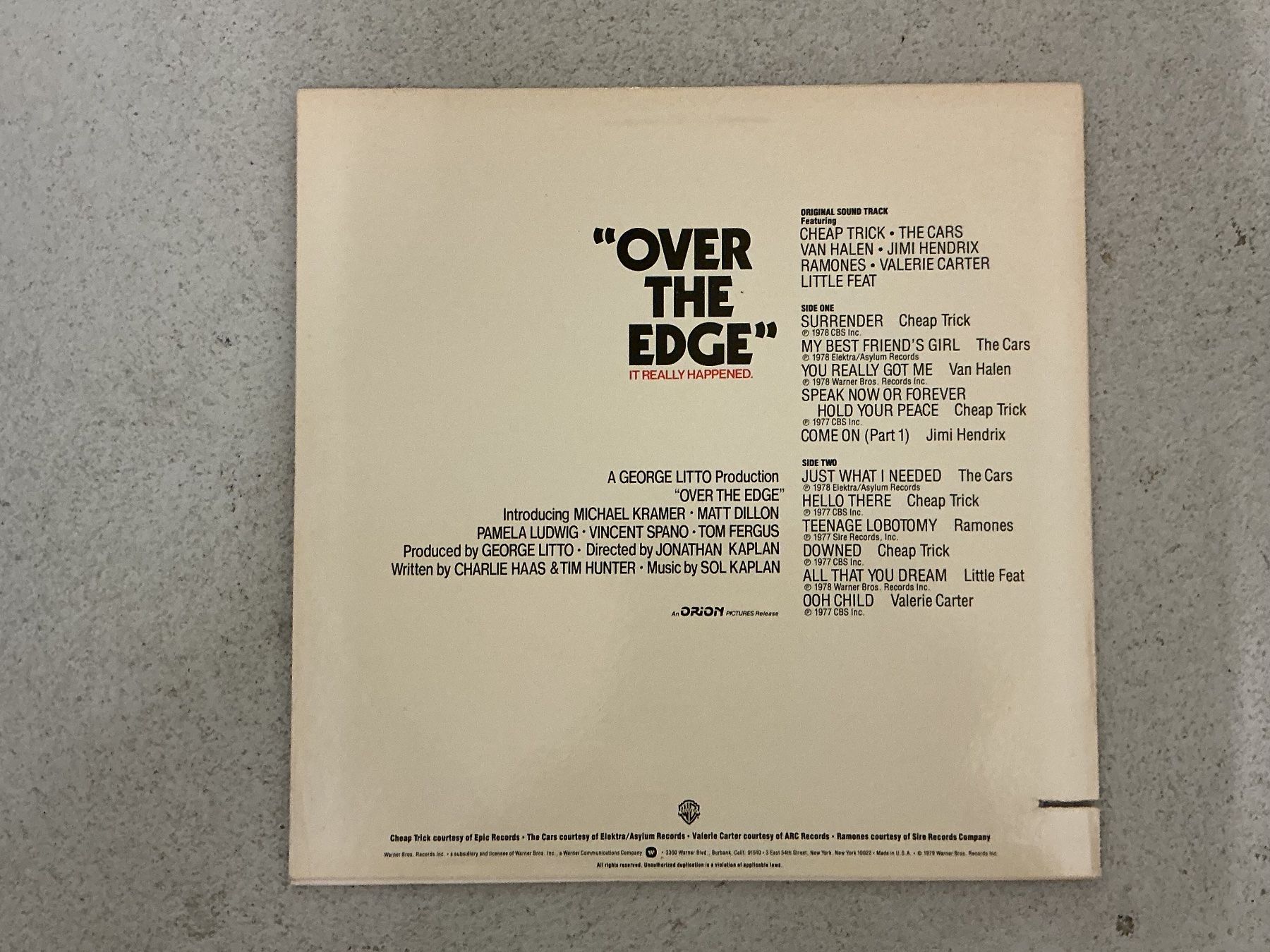 Dischi in vinile: Over The Edge LP - Soundtrack – Usato da Winterthur venduto da Tumko_7_Vinyl 1
