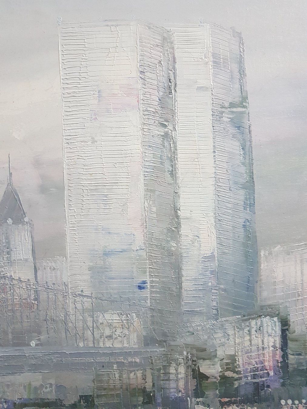 Dipinti: Ausdrucksvolles Ölgemälde Twin Towers – Usato da Wallisellen venduto da chanel007 1