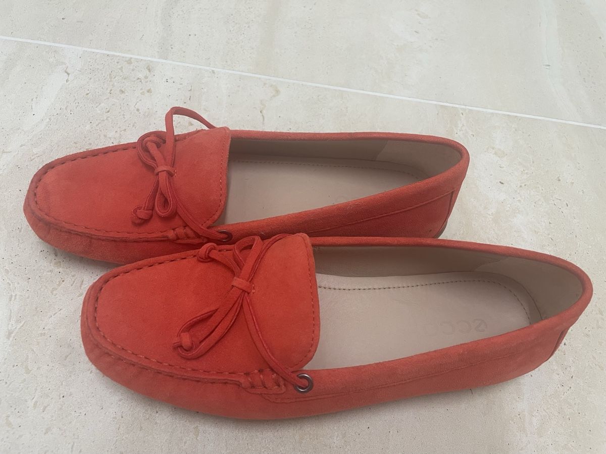 Ecco Damenschuhe: ECCO Lederschuhe 37 Rot  – Gebraucht aus uster von 2017c