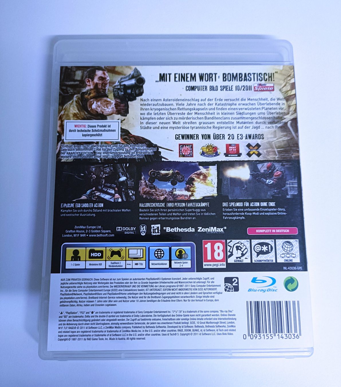 Sony Giochi: Rage *Anarchy Edition* | PS3 – Usato da Köniz venduto da Gamecollect 2