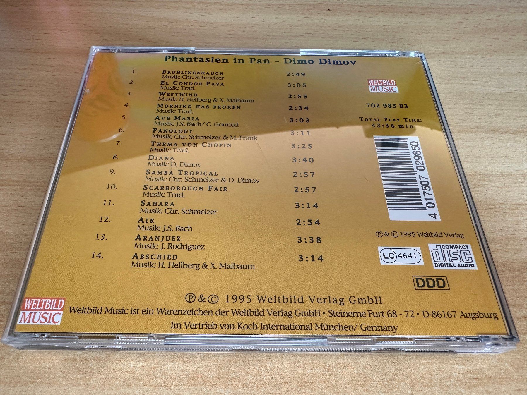 CD: V1 Dimo Dimov – Phantasien In Pan – Usato da Rikon im Tösstal venduto da Alpenmutz 1