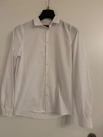 Weisses Kinder Langarm-Hemd von C&A Gr.164