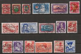 Lot Pro Juventute mit (zentralen) Vollstempel