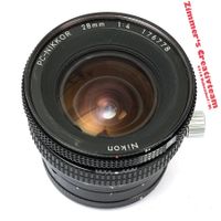PC-Nikkor 28mm 4.0, Nikon manuell, V/R-Deckel
