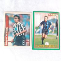 2x Filippo Inzaghi Sticker Panini & Merlin Juventus Atalanta