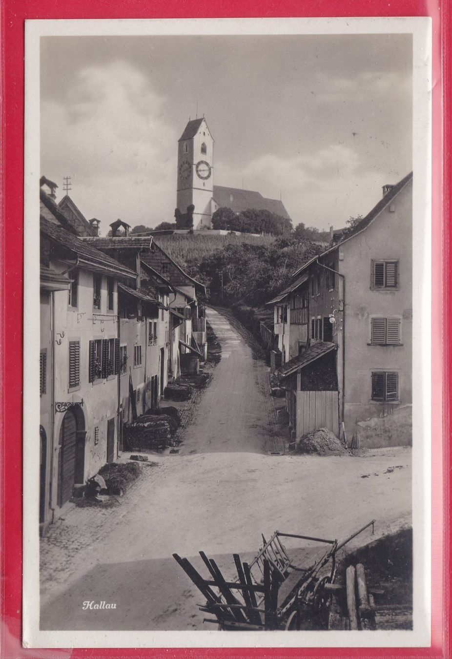 Cartoline postali: HALLAU, 26.7.1932 – Usato da Oberrieden venduto da Gebirgsstelze