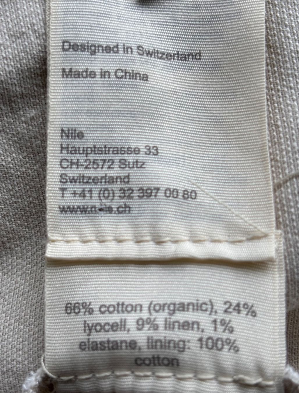 Nile Pantaloni: Nile leichte Sommerhose,  Gr. S, beige – Usato da Ebnat-Kappel venduto da Molton 7