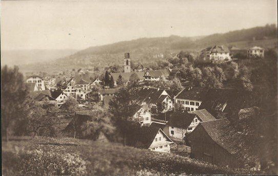 Cartoline postali: Affoltern a Albis ZH Flugaufn. Nr.577a , ca.1940 – Usato da Solothurn venduto da Bepposol