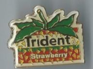 Trident Erdbeer Kaugummi Pin