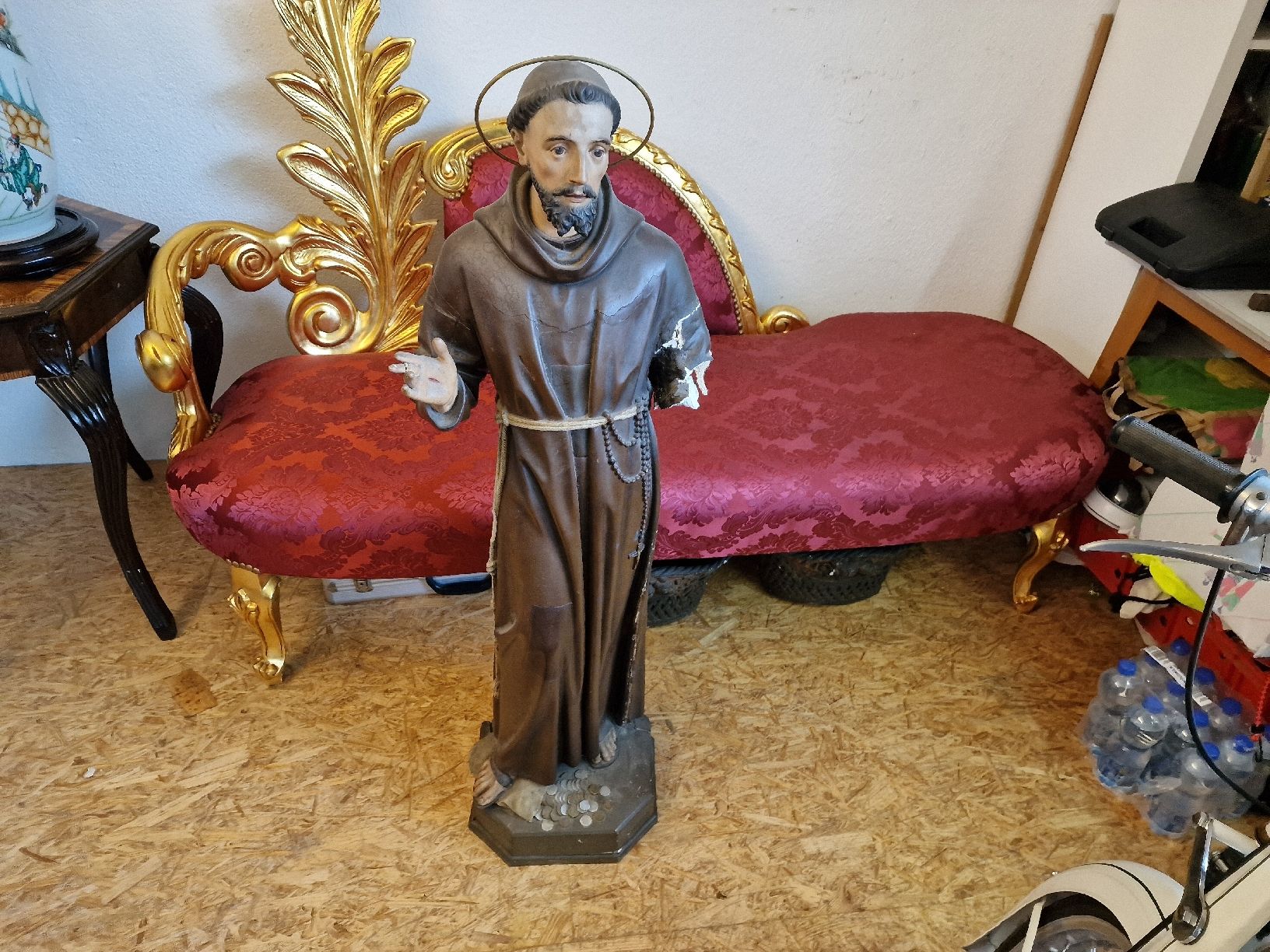Statuette: heilige figur gibs holz – Usato da Mettlen venduto da elios0888