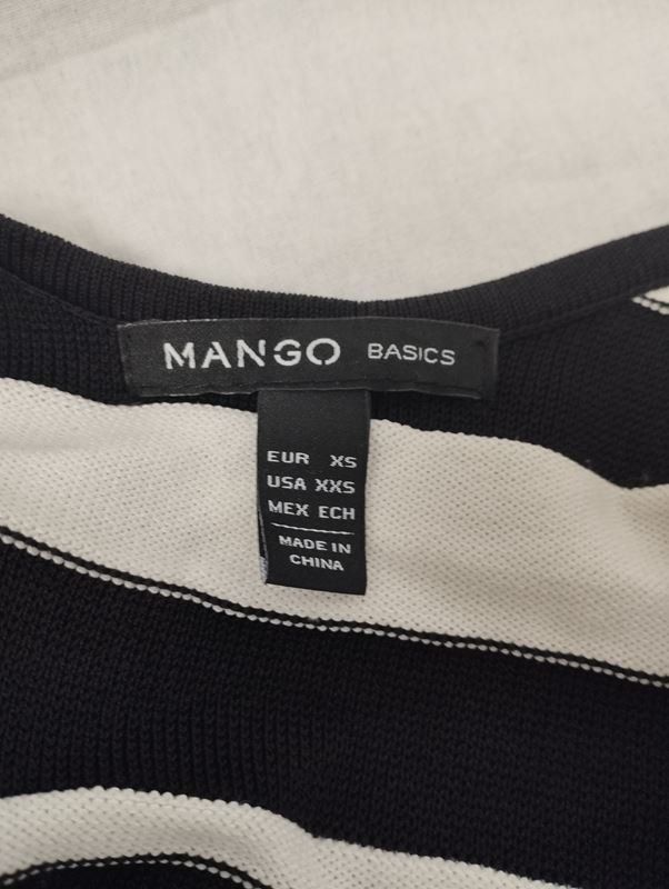Mango Kleider: MANGO Basic schwarz-weiss Kleid Gr. XS – Gebraucht aus Schübelbach von Restwert_Schubelbach 4