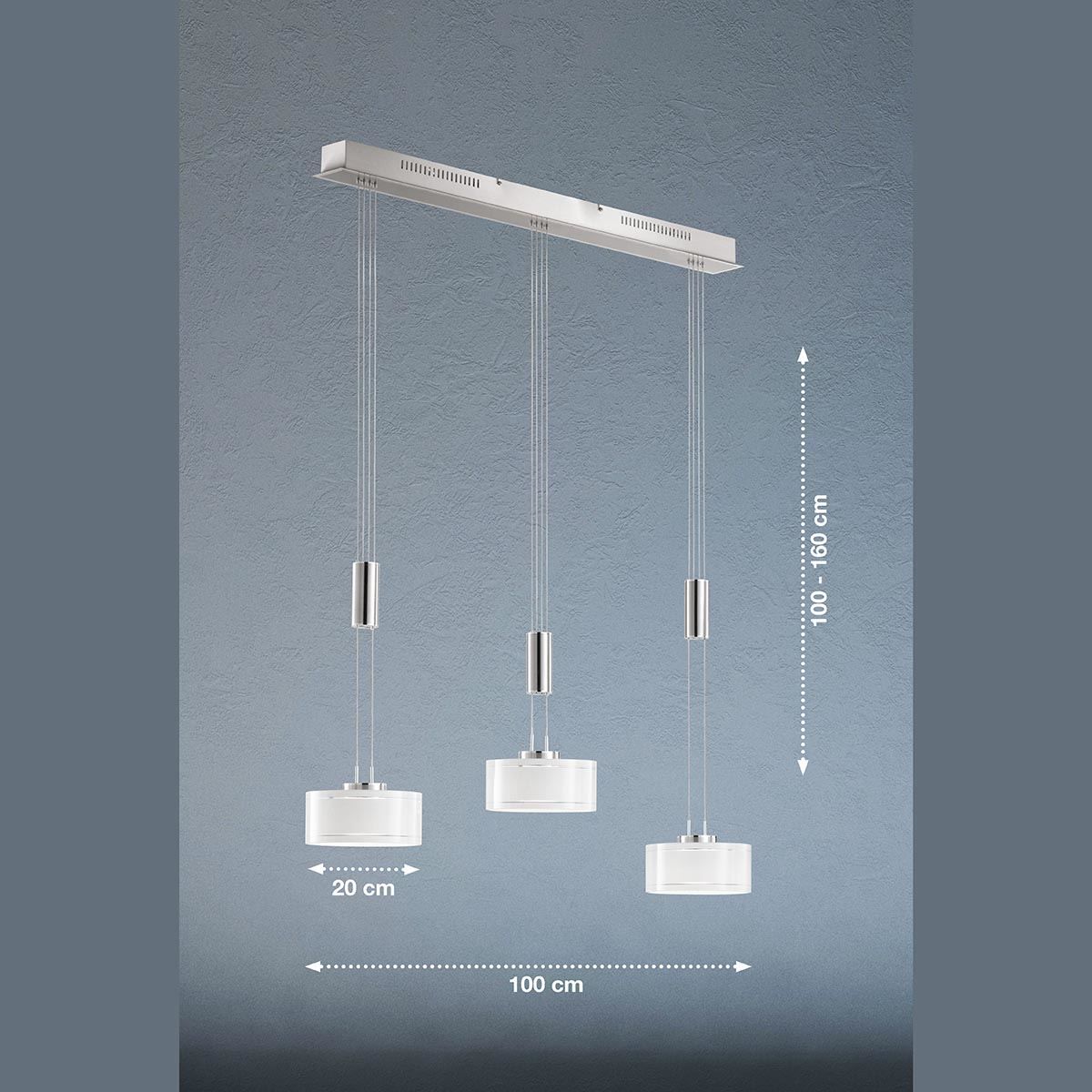 Lampadari & plafoniere: LED Pendelleuchte, 3 Strahler, 2900 LM – Nuovo (secondo la descrizione) da Kreuzlingen venduto da Smart-Light 3
