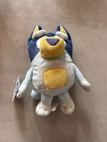 Plüschfigur Bluey Stofftier blau neu mit Etikett