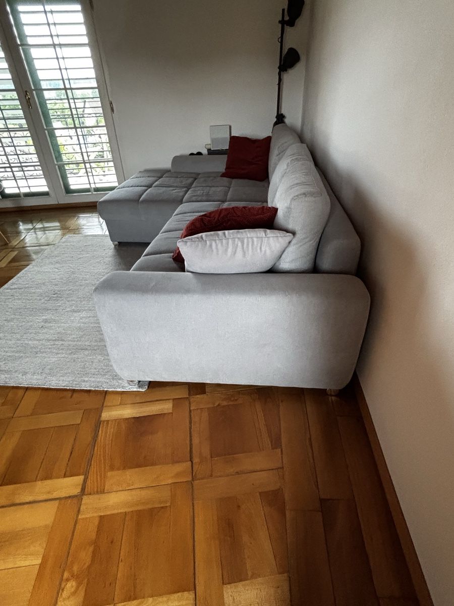 Pfister Sofas: Ecksofa grau Stoff gute Gebrauchtmöbel Grösse L – Gebraucht aus Wetzikon ZH von Mole01 2