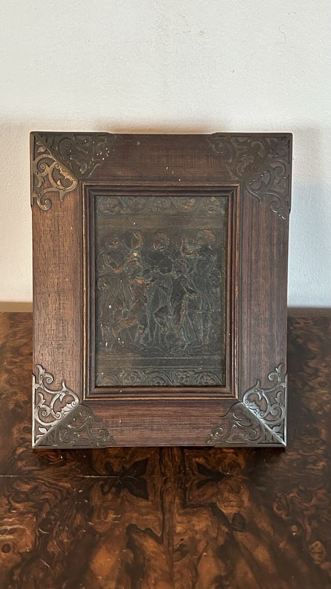 Bilderrahmen: Schöner Bilderrahmen antik mit Bronzeauflagen – Gebraucht aus Riedholz von Frettchen63 1