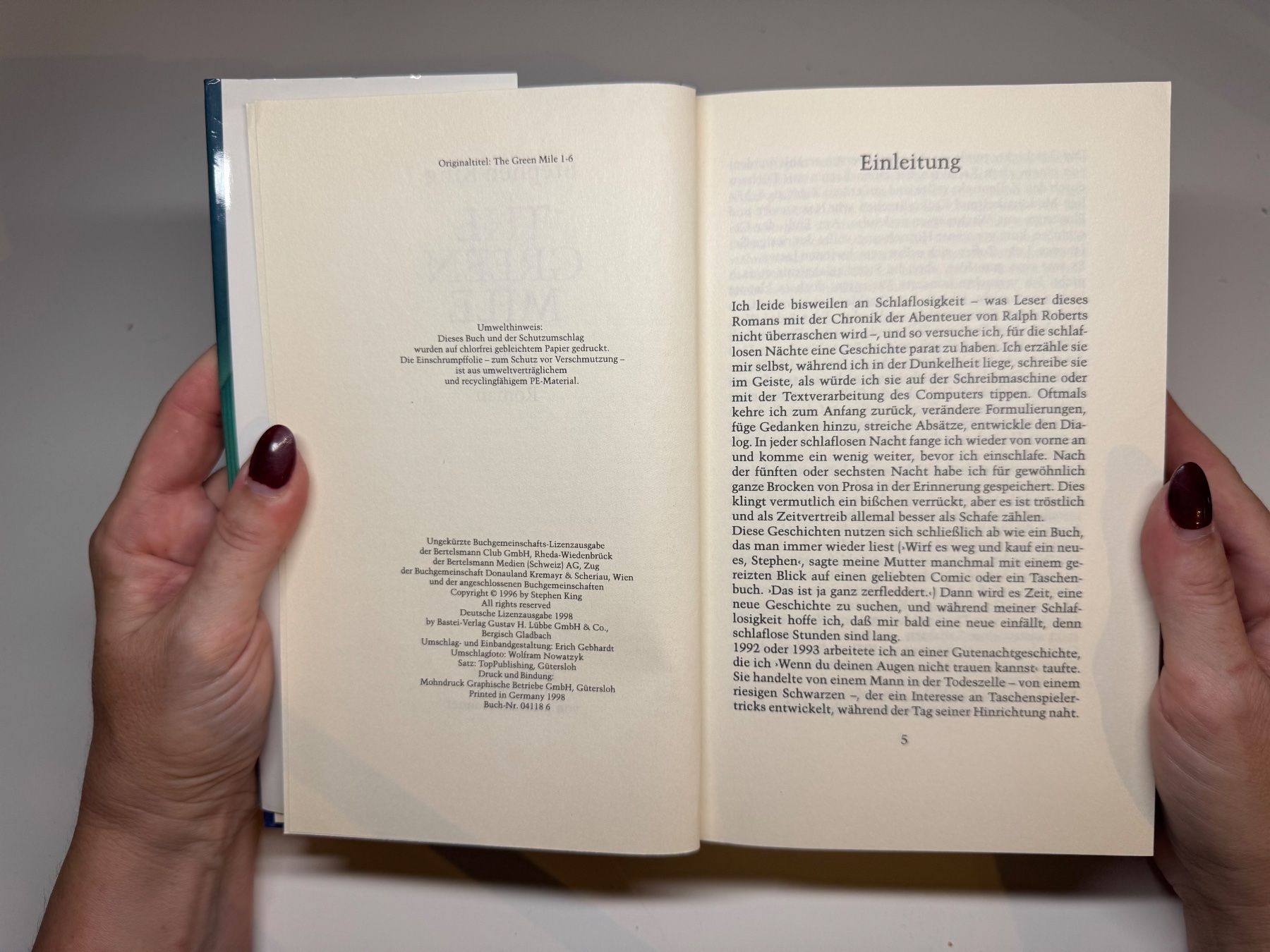 Bücher: ROMAN: Stephen King, The Green Mile – Gebraucht aus Grosswangen von Deutsche_Romane 3