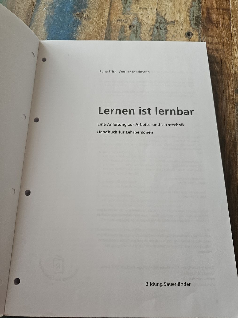 Libri: Lernen ist lernbar - Handbuch – Usato da Meisterschwanden venduto da Luluku 1