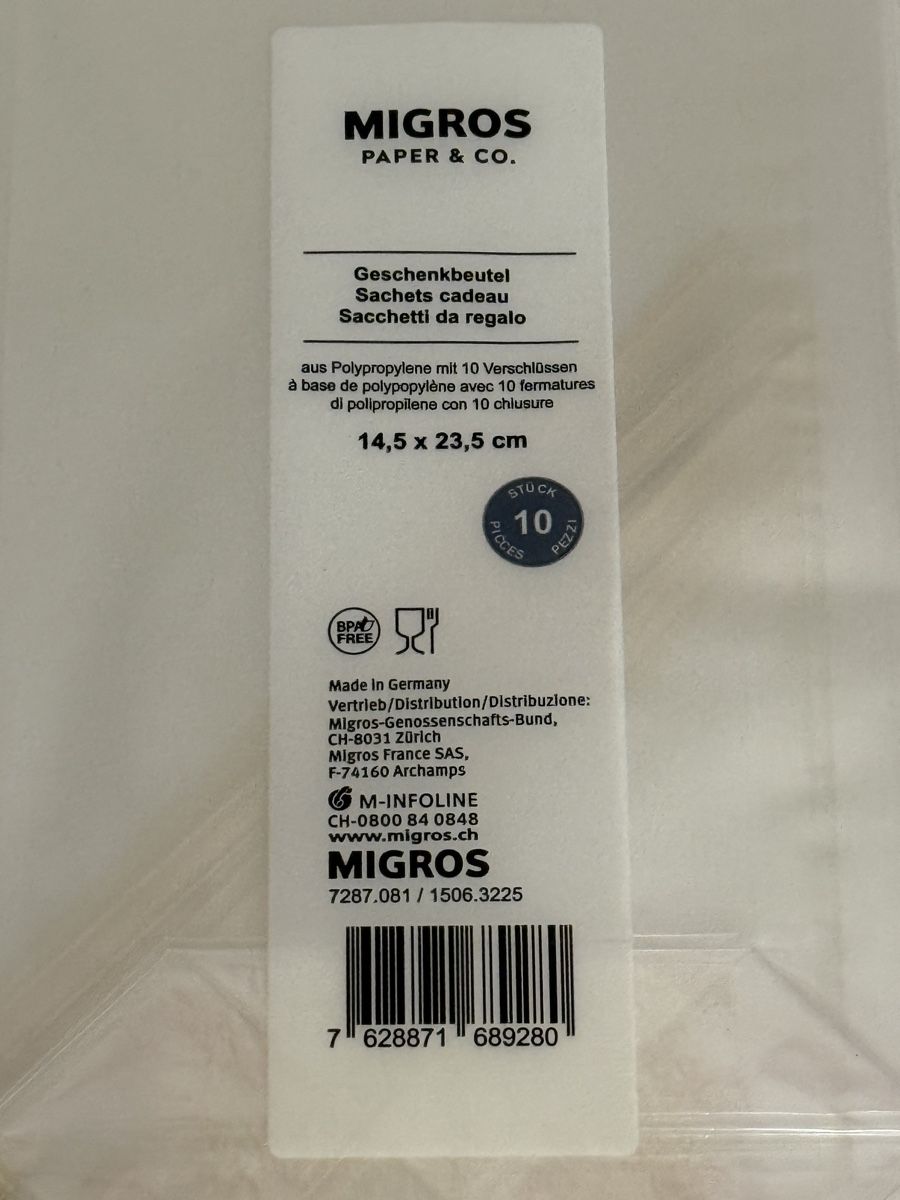Borse: Geschenkbeutel Migros – Nuovo e nell'imballaggio originale da Goldach venduto da igwhitestar 2