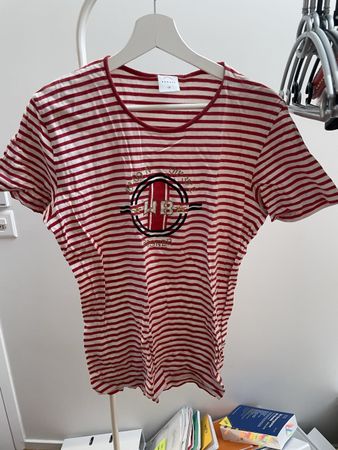 Bogner Shirt, Rot-Weiss gestreift, Gr. 42