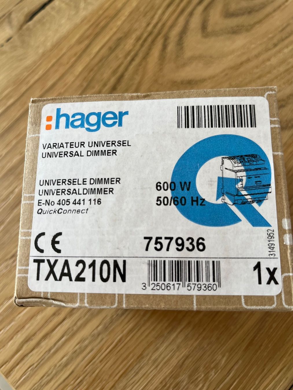 Hager Interruttori: KNX Hager TXA210N Universal Dimmer - 600W – Nuovo (secondo la descrizione) da Unterterzen venduto da Siola4 1