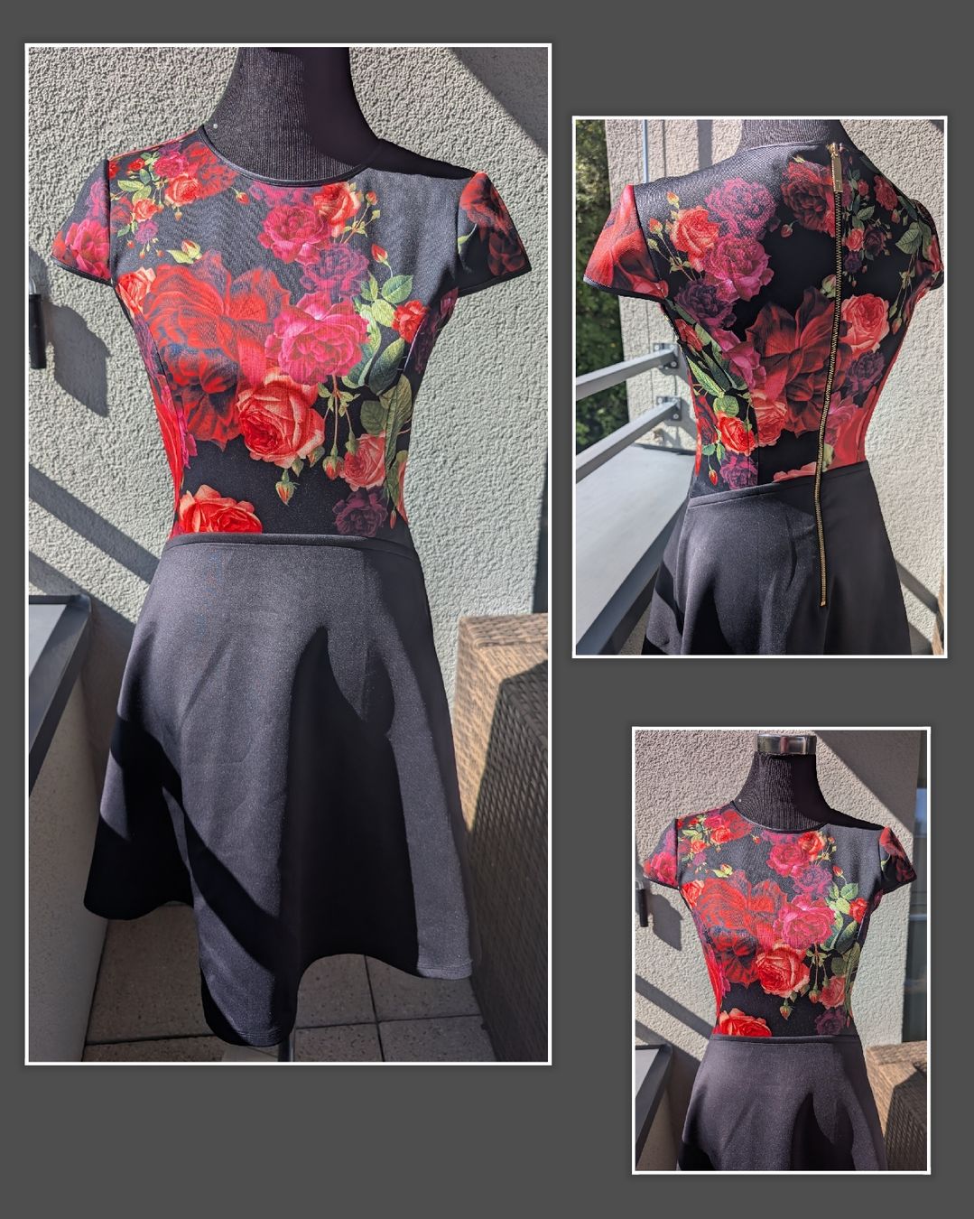Ted Baker Kleider: Elegantes Ted Baker Kleid mit Rosenmuster – Gebraucht aus Richterswil von Estreja9