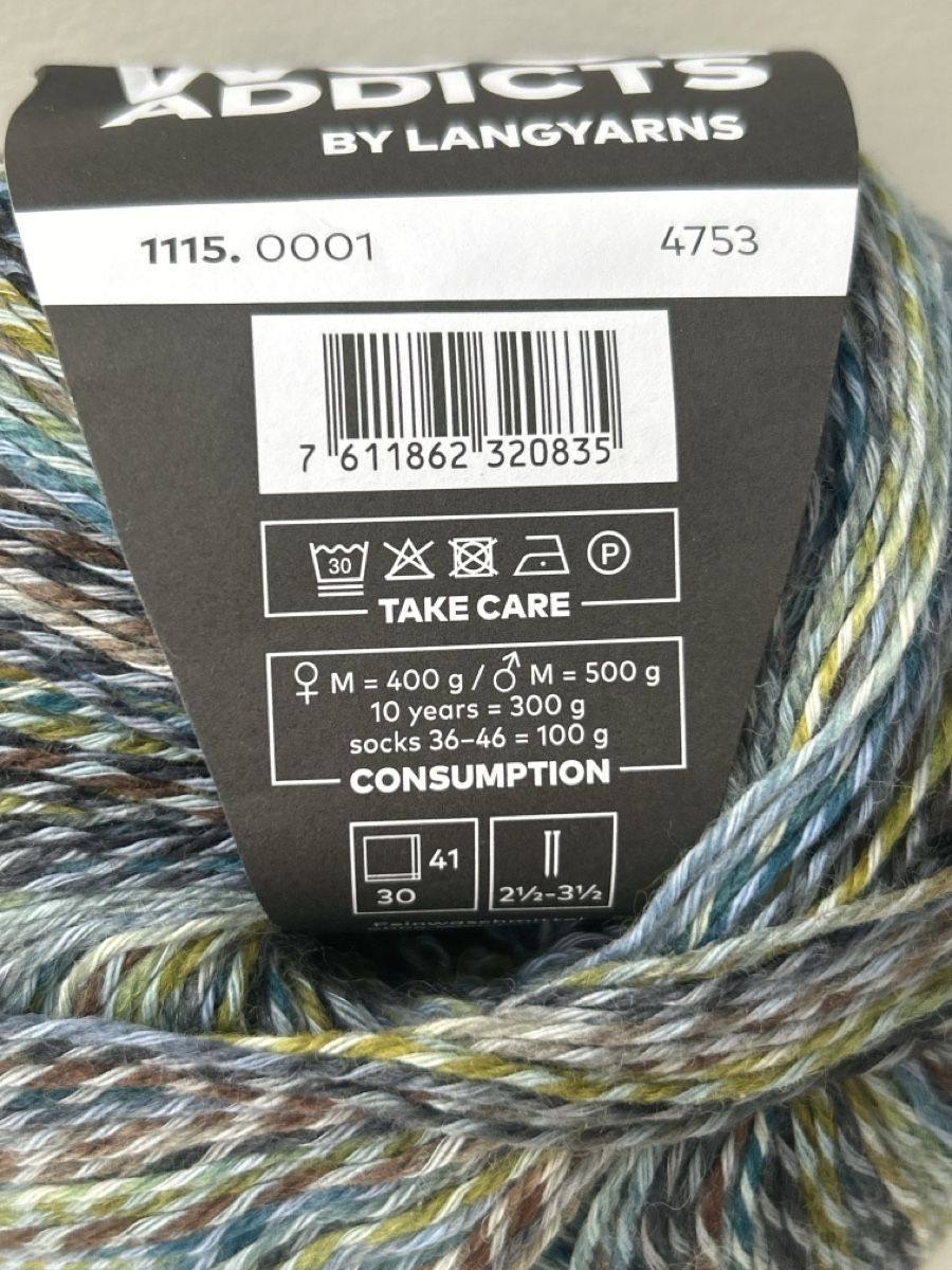 Lang Yarns Lana: 1 pelote Wool Addicts by Langyarns – Usato da Grandvaux venduto da mai_shl9 2