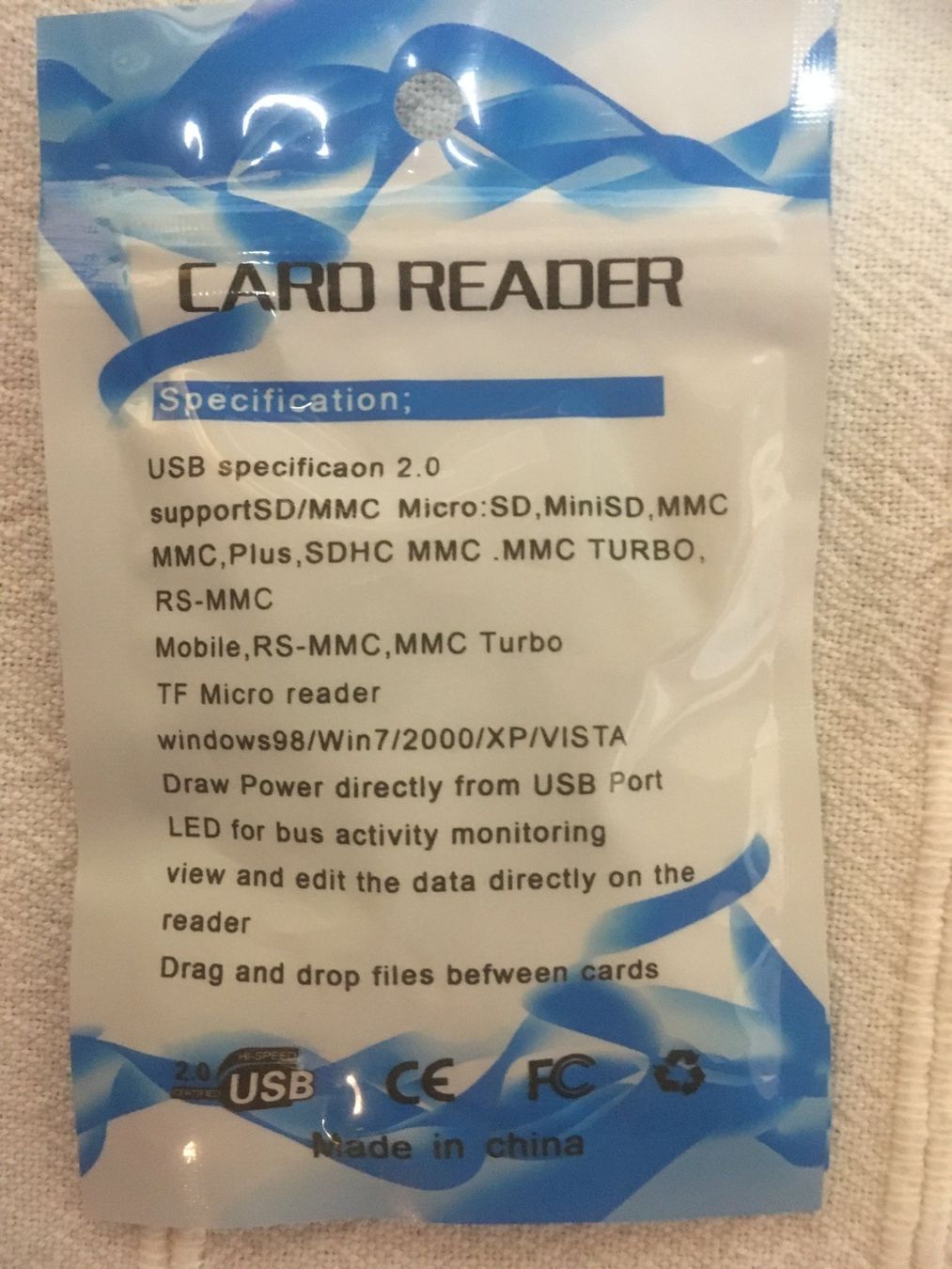 Lettori di schede: Card Reader USB 2.0 Schwarz – Nuovo e nell'imballaggio originale da Marbach LU venduto da Hoheduene 1