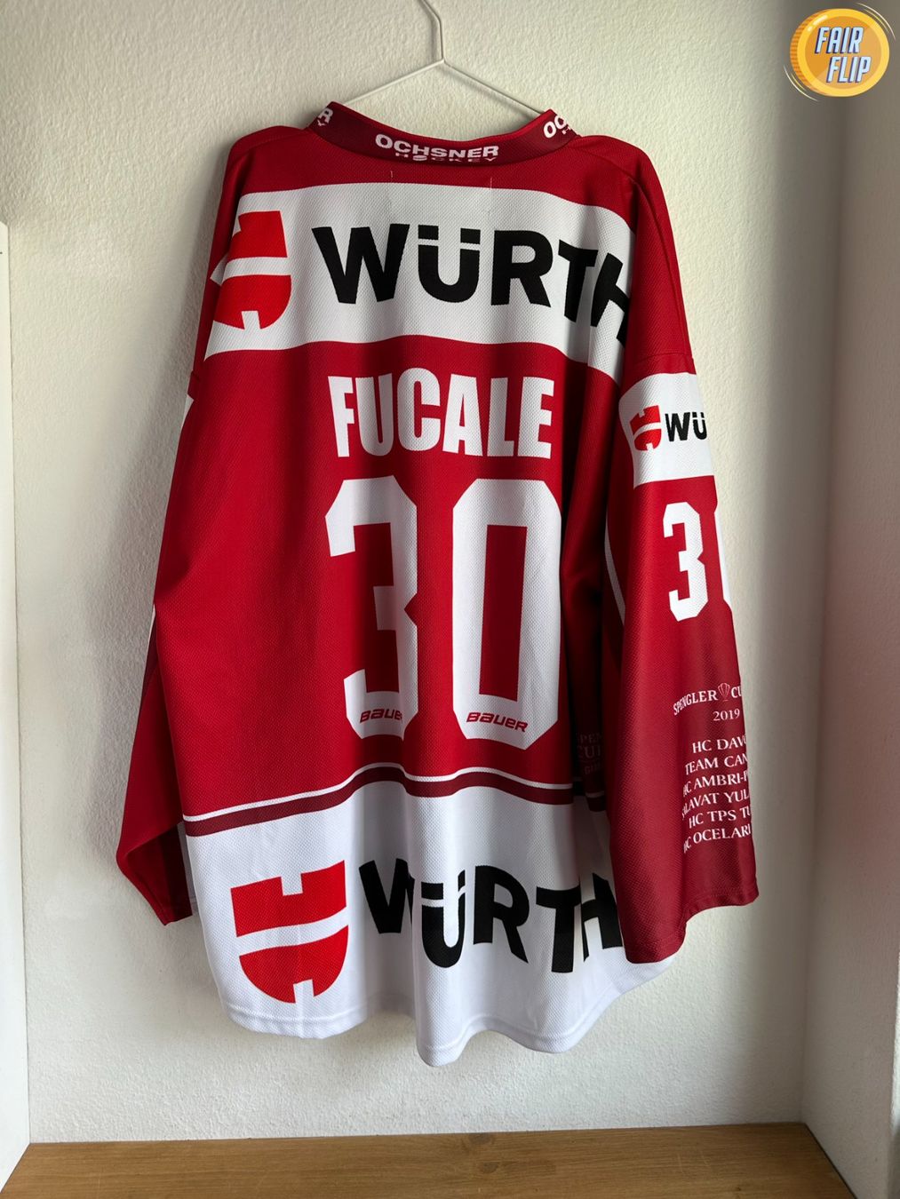 Canottiere & Pantaloni: Kanada Spengler Cup Trikot Fucale – Usato da Luzern venduto da fairflip 3