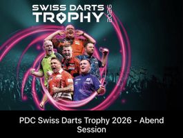 2 Tickets Darts Trophy HEUTE Bulls Eye