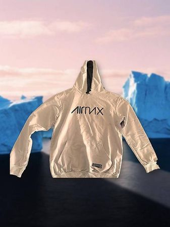 Hoodie weiss mit «Air Max»-Print, Herren M