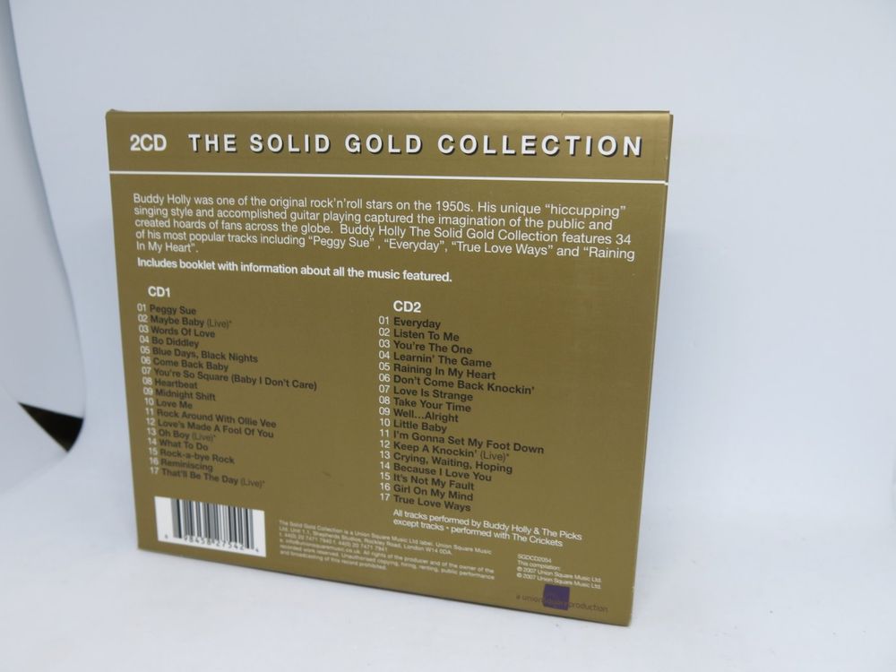 2 CD Set: Buddy Holly - The Solid Gold Collection | Kaufen auf Ricardo