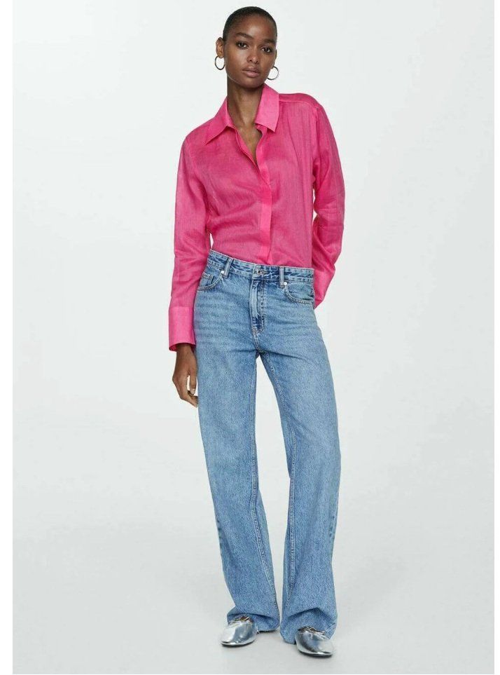 Mango Camicette: MANGO Hemd aus 100% Ramie Bluse Hemdbluse 59.90 – Nuovo e nell'imballaggio originale da Rotkreuz venduto da beltraum 2