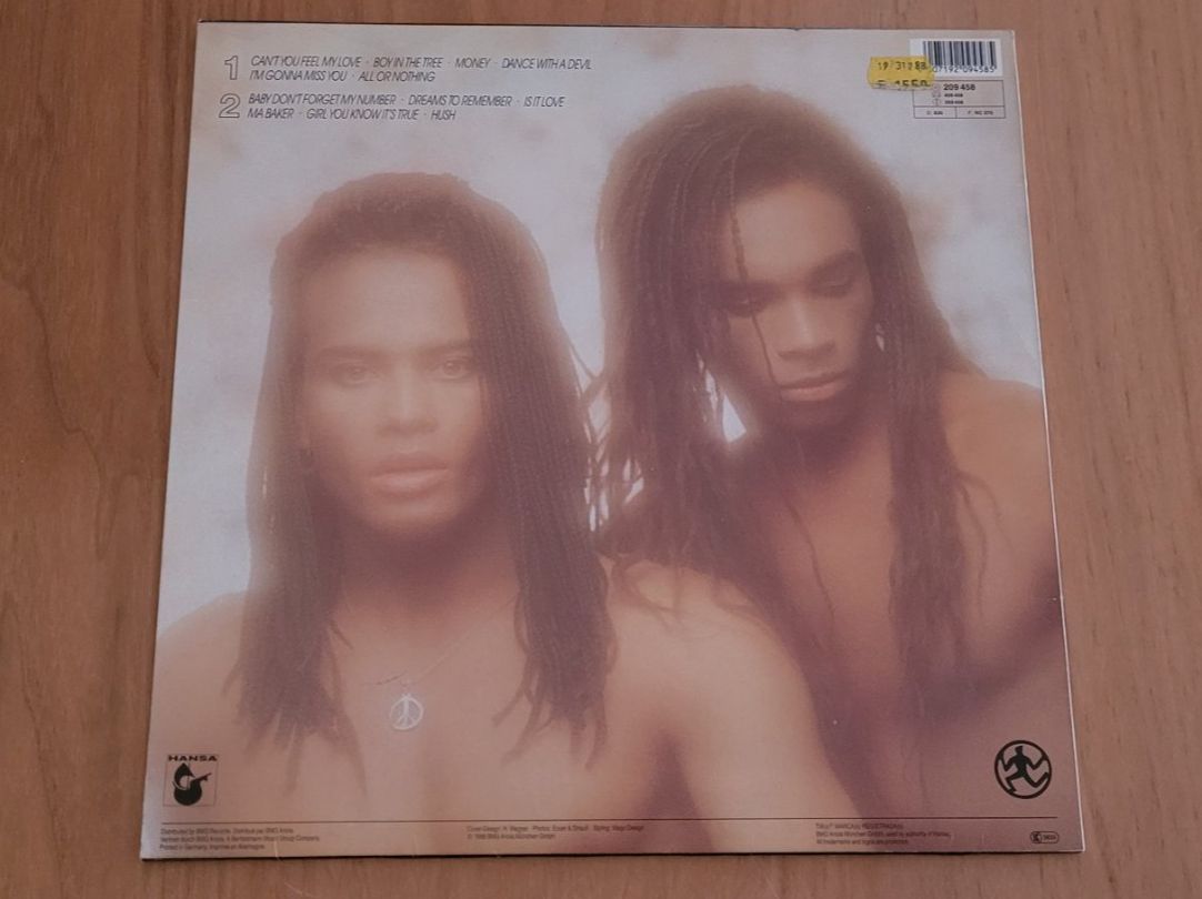 Dischi in vinile: LP  Milli Vanilli – Usato da Martigny venduto da MZ-67 1