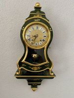Wanduhr antik mit Pendel gold Grösse H 60cm neuwertig