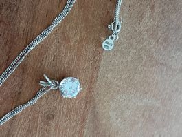 Silver chain with pendant used condition