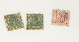 3 Briefmarken "deutsches Reich"   2329/143