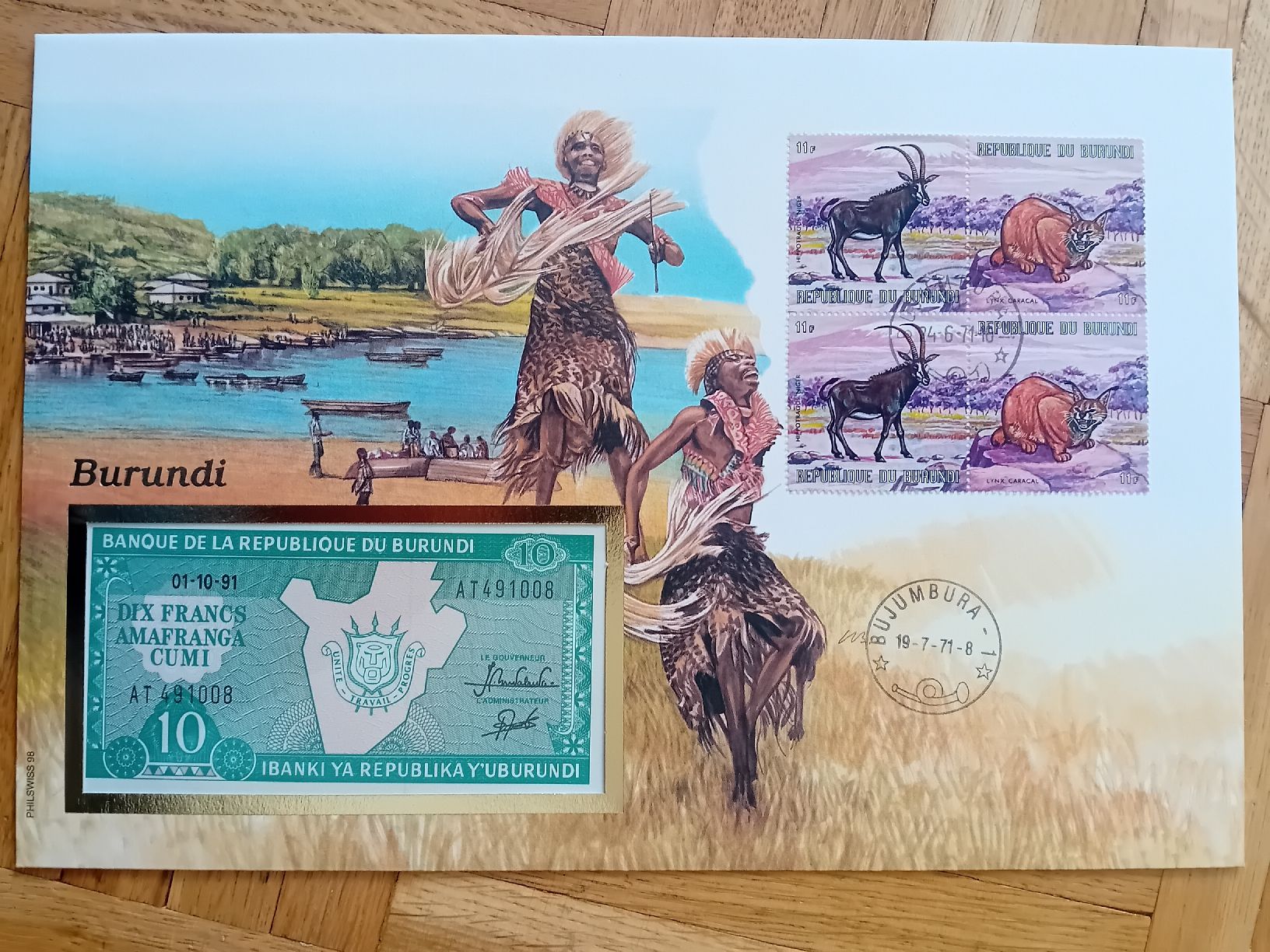 Banconote: Banknotenbrief Burundi – Nuovo (secondo la descrizione) da Muralto venduto da Alex1912