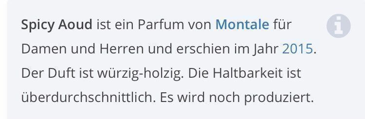 Profumi & Eau de Toilette: MONTALE SPICY AOUD 5 ml Abfüllung – Usato da St. Gallen venduto da lfs_nxl8 2