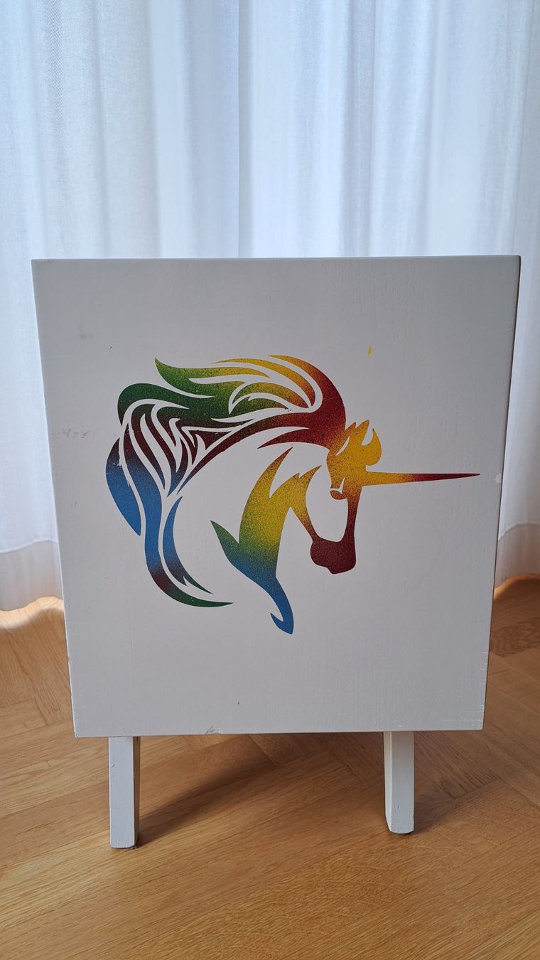 Nachttische: Nachttisch Kindermöbel Einhorn weiss mit Schublade – Gebraucht aus Aesch BL von ann_9t8x 7