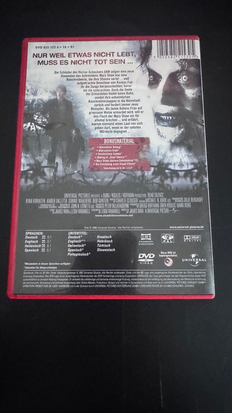 Tutti i DVDs: Dead Silence DVD – Usato da Wolfhausen venduto da ResalePoint 1