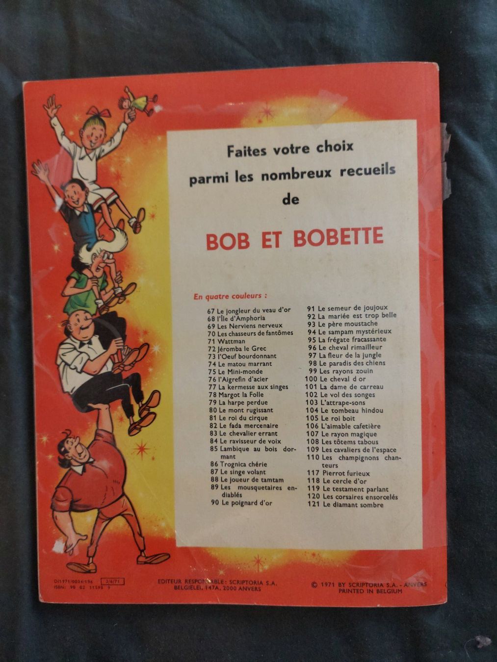 Fumetti: Bob et Bobette T. 121 EO 1971 BE+ Coté. – Usato da Genève venduto da Blu_BD 1