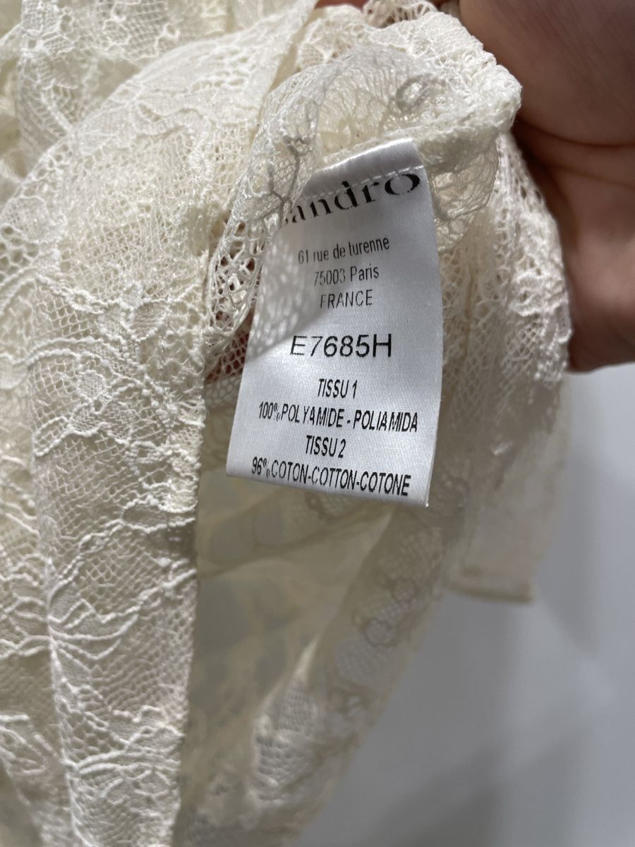 Sandro Camicette: Sandro Blouse Dentelle (Taille-1) – Nuovo (secondo la descrizione) da Genève venduto da rom_8nwv 5