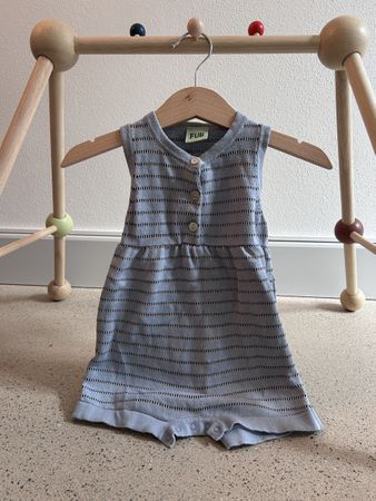 Baby Playsuit FUB Blue Striped Size 68/6 Months